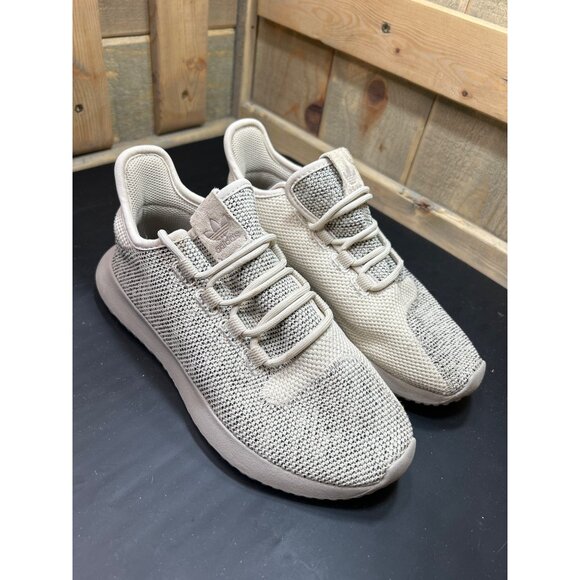 Adidas Tubular Shadow Womens Sneakers Size 4 Light Gray Knit - Picture 2 of 8